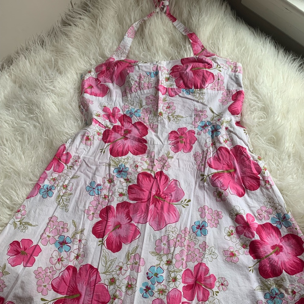 Retro Pinup Halter Hawaiian Dress